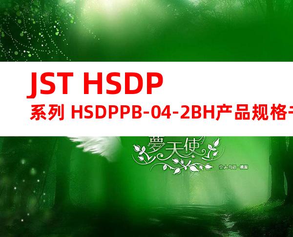 JST HSDP系列 HSDPPB-04-2BH产品规格书